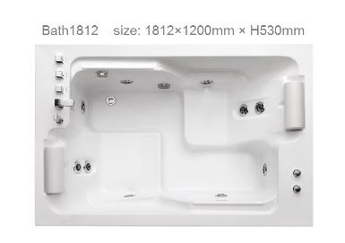 BATH 1812  -  1820 × 1200 mm × H 530 mm.