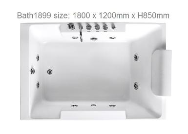 BATH 1899  -  1800 × 1200 mm × H 580mm